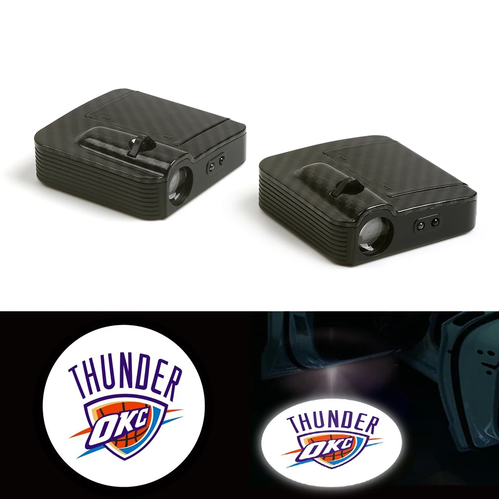 

Courtesy Fit For Oklahoma City Thunder Car Logo Door Ghost Shadow Laser Projector Light 12V
