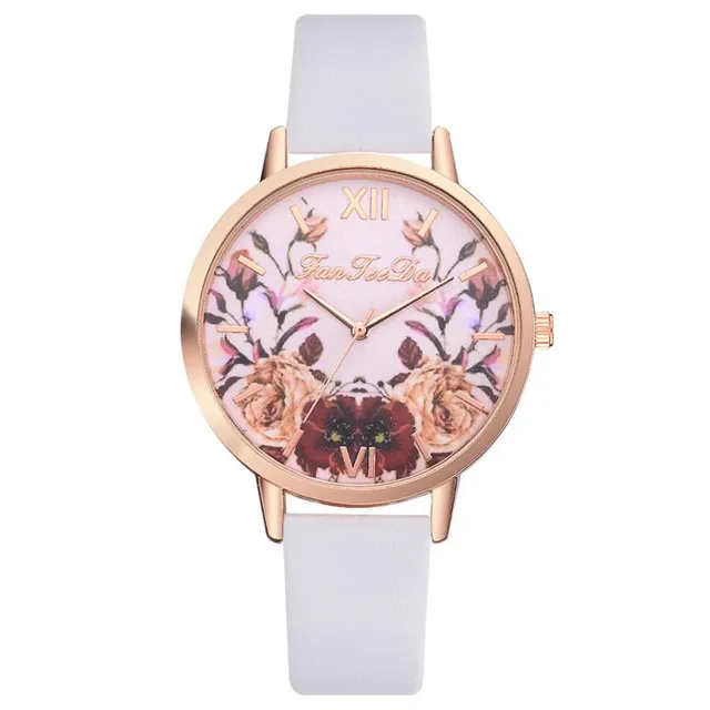 Fashion Women Bracelet Watches Leather Band Butterfly Flower Printed Ladies Dres Fashion Women Bracelet Watches Leather Band Butterfly Flower Printed Ladies Dres