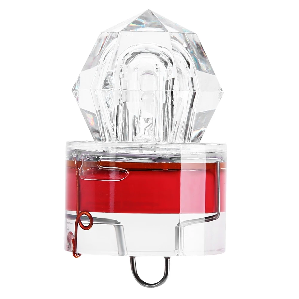 

A LED Deep Drop Underwater Fishing Bait Light Squid Strobe Lure Lamp Strobe Works in Both Fresh/salt Water Depth over 3000 feet