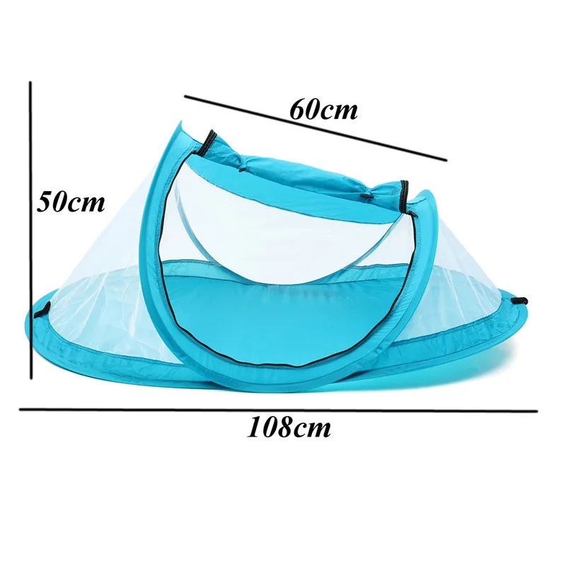 Переносная детская кровать для путешествий, игрушечная палатка, переносная детская Пляжная палатка UPF 50+ Солнцезащитная палатка, складная уличная Chid дорожная кровать, Москитная игрушка-сетка