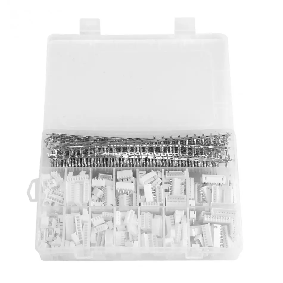 

1220Pcs/set Pin Jumper Housing Crimp Bare Terminals XHPX2 with Box White 2.54MM XH Male & Female Connectors Kit Wholesale