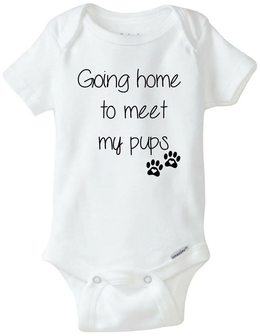Dfenere Support Your Police Fashion Newborn Baby Short Sleeve Bodysuit Romper Infant Summer Clothing Black