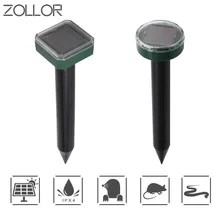 ZOLLOR Outdoors Insecticide New Tech Solar Ultrasonic Electron Repeller Power Sonic Lawn Drives Snake Mouse Drives Wild Animal