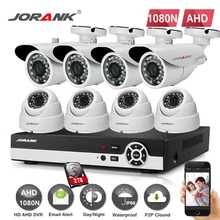 JORANK CCTV система безопасности HD 1080N 8CH AHD DVR 8 шт. 720P IR камера наружного видеонаблюдения 8 каналов комплект видеонаблюдения