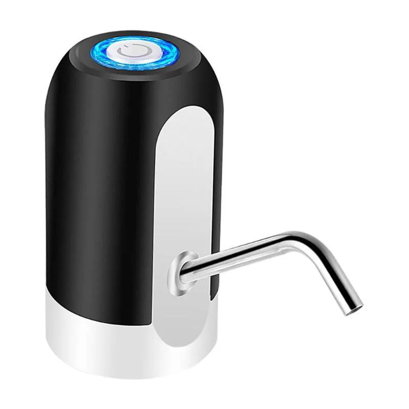 Electric Water Dispenser Portable Gallon Drinking Bottle Switch Smart Wireless Water Pump Water Treatment Appliances Black