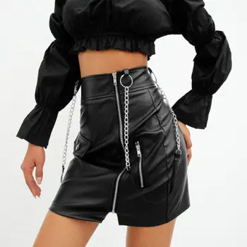 

New Hot Women Bodycon Zipper Skirt High Waist Stretch Sling Dress Short Skirt