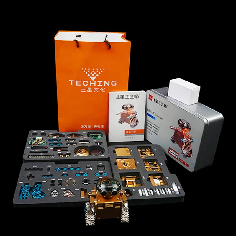  TECHING Traiblazers 1 DIY Robot Self-assembled bluetooth APP Control Smart for Android System Toys  - 32972623314