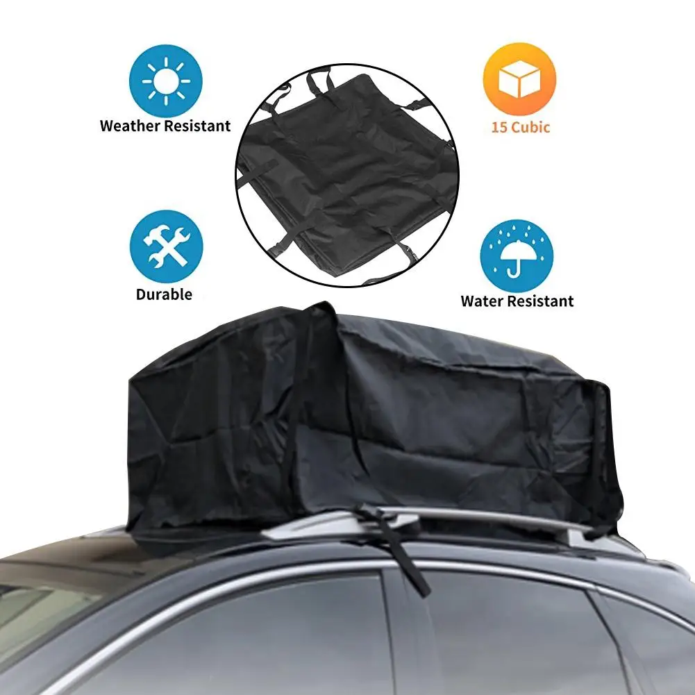 

Car Roof Top Bag Roof Top Bag Rack Cargo Carrier Waterproof Luggage Carrier Storage Soft Cargo Bag For Cars Vans SUVs Roof