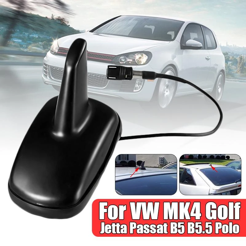 Car Styling Shark Fin Am Fm Antenna Aerial Base For Vw Mk4 Golf Jetta Passat B5 B5 5 For Polo Beetle Black Aerials Aliexpress