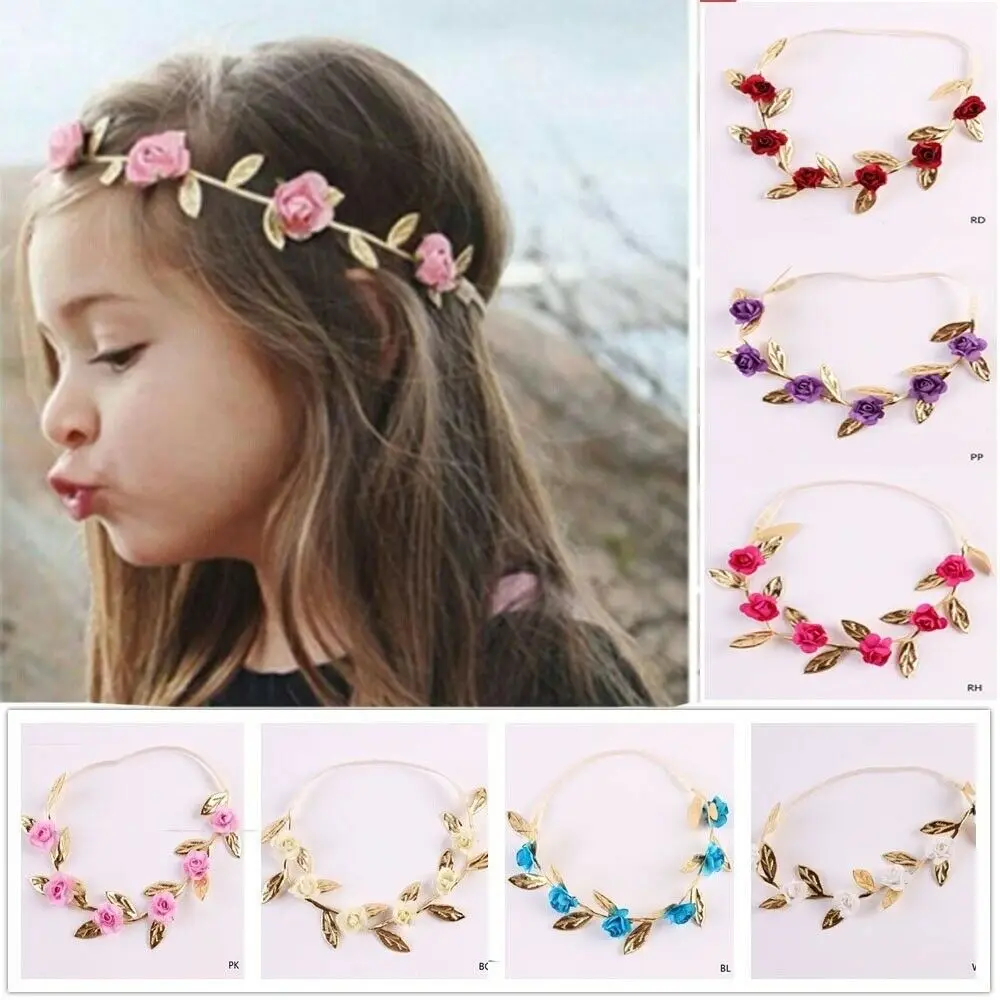 

1Pcs Cute Kids Girl Baby Toddler Flower Bow Headband Hair Band Headwear Showy Girls Flowers Headwears