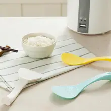 1 шт. пластиковые совок для риса антипригарная ложка для еды кухонные приспособления для сервировки стола инструменты для риса весло рулон ложки для еды