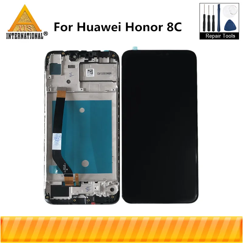 

Original Axisinternational For 6.26" Huawei Honor 8C BKK-AL10 LCD Display Screen+Touch Digitizer With Frame Honor 8C BKK-L21 LCD