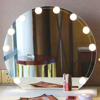 

LED Bulbs Mirror Light Vanity Mirror Lights LED Kit Lens Headlight LED Bulbs Makeup Kit for Dressing Table Mirror Light
