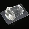 Kimcci Pure Clear Jelly Silicone Nail Art Stamper+Plastic Scraper with Cap Transparent Rectangle Stamping Manicure DIY Tools 3