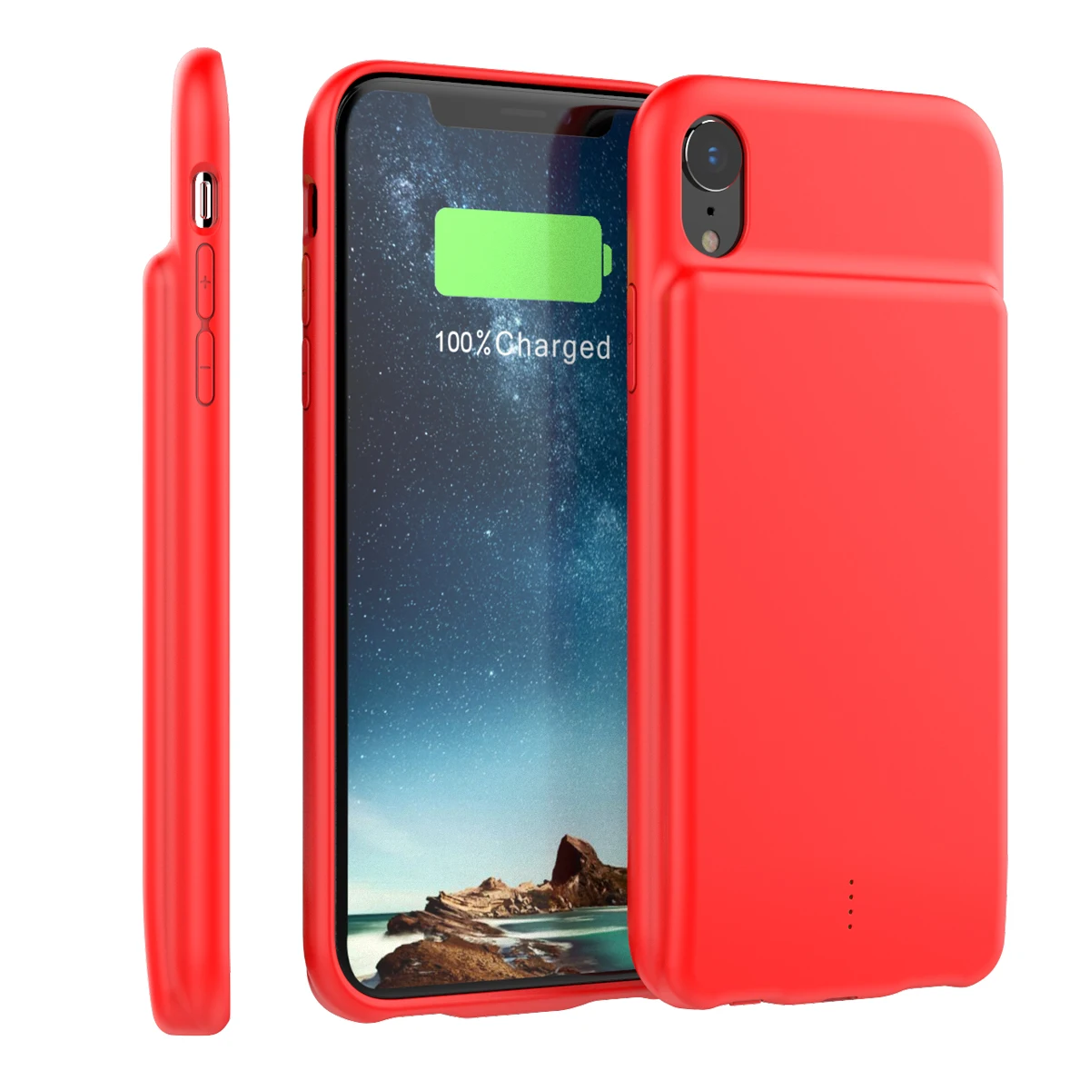 

For iPhone Xr Battery Charger phone Case with Audio 5000mAh External Backup Charger Power Bank Protective Phone Shell Cover