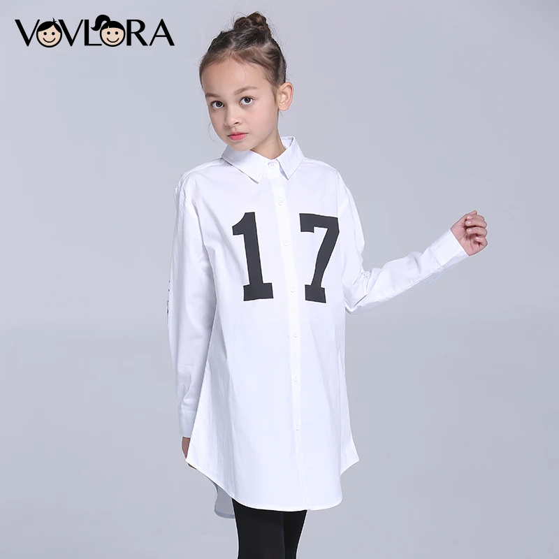 Girls Shirts White Long Turn-down Collar Kids Shirt Blouse Cartoon Number Children Clothing Spring 2018 Size 9 10 11 12 13 14 Y цена Girls Shirts White Long Turn-down Collar Kids Shirt Blouse Cartoon Number Children Clothing Spring 2018 Size 9 10 11 12 13 14 Y цены онлайн