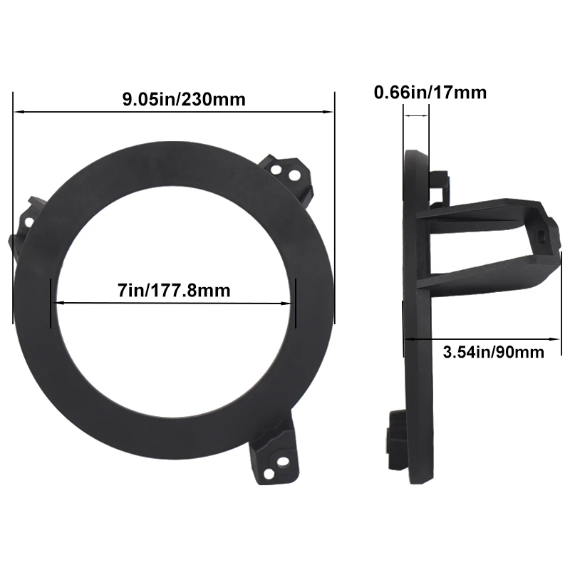 JL кронштейн фары ABS материал подходит для всех 7 дюймов Jeep фар для- Jeep Wrangler JL