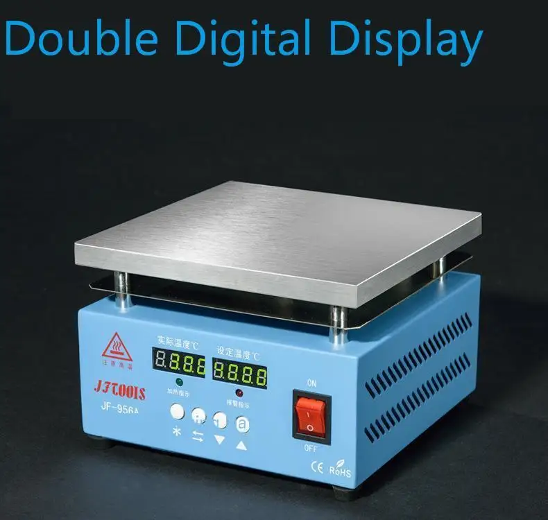 

Jf956a Electronic Hot Plate Preheat LCD Digital Display Preheating Station For PCB SMD Heating Phone LCD Touch Screen Separate