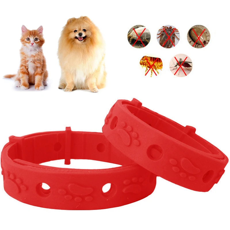 

Adjustable Pet Dog Cat Adjustable Collar Effective Remove FLea Mite Lice Insecticide Mosquitoes 4-in-1 Dog Collars Pet Supplies