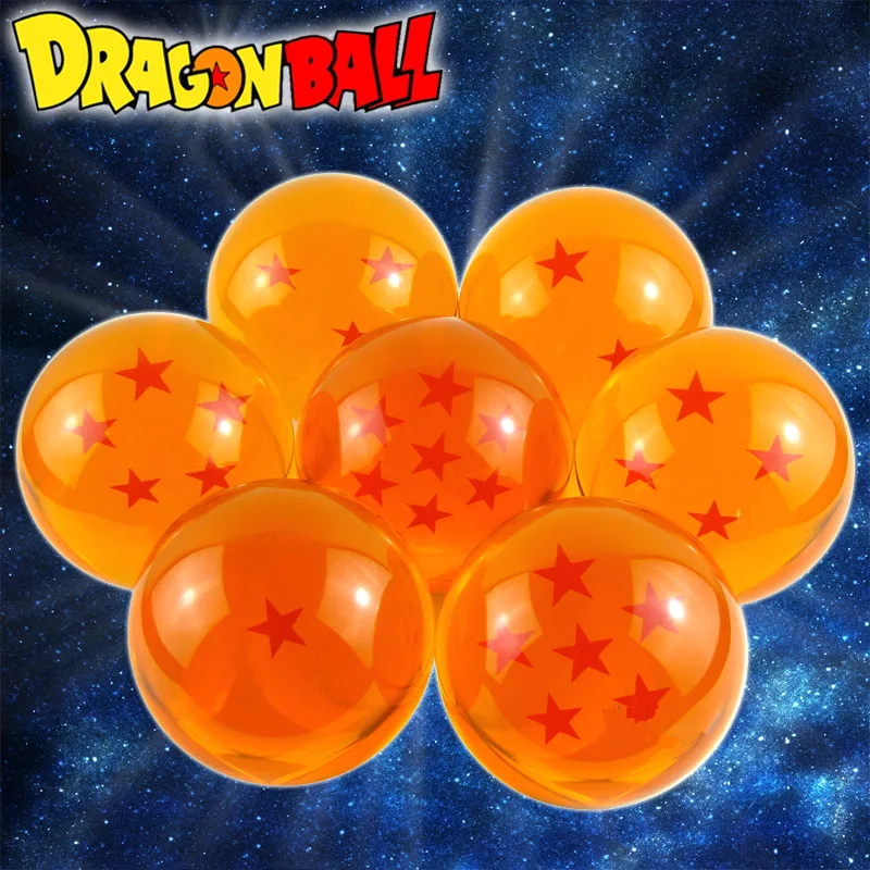 Аниме действие фигурка Dragon Ball Z Хрустальный шар 1 ~ 7 звезд диаметр 7,5 см Дети Прекрасный мяч Модель ПВХ большой Размеры куклы оптовая продажа