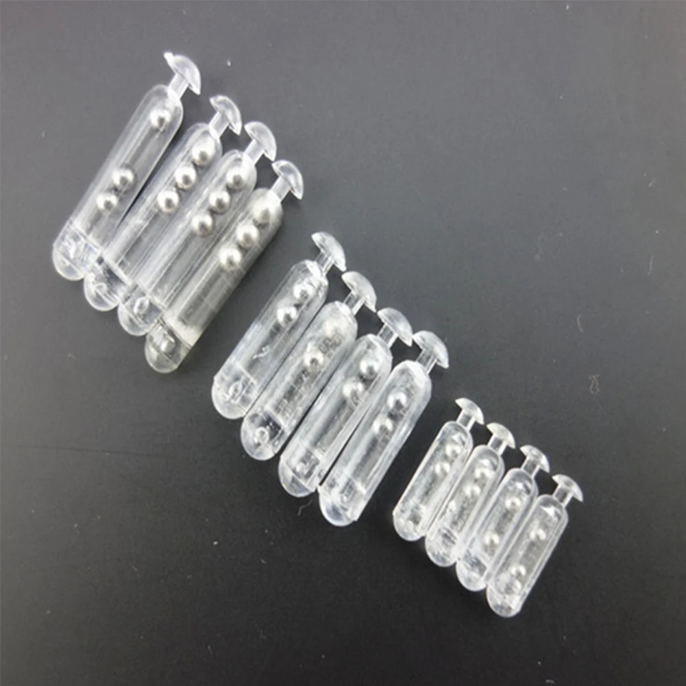 

HMOCNV 10pcs/set Worm Jig Fishing Plastic Insert Tube Rattles Shake Attract Fly Tie Tying Sound Bar Baits Lure(style 1)