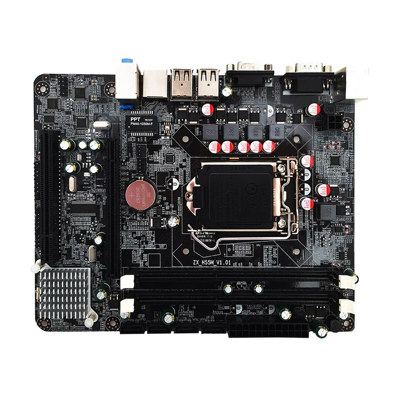 

Jia Huayu Professional Motherboard for H55 LGA 1156 2xDDR3 RAM Board Desktop Computer Motherboard
