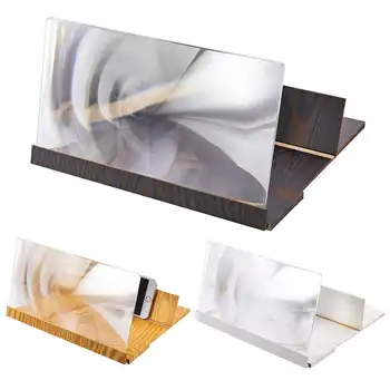 

Universal Wooden 12 inch Screen Magnifier Image Enlarge Desktop Bracket Holder for Mobile Phone For Tablet