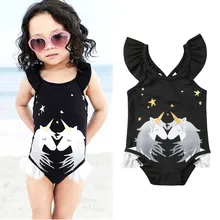 Детский купальный костюм для девочек с единорогом купальник без рукавов бикини купальный костюм летняя одежда для маленьких девочек