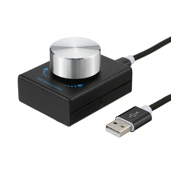 

USB Volume Control Computer Speaker Audio Volume Controller Adjuster with One Key Mute Function