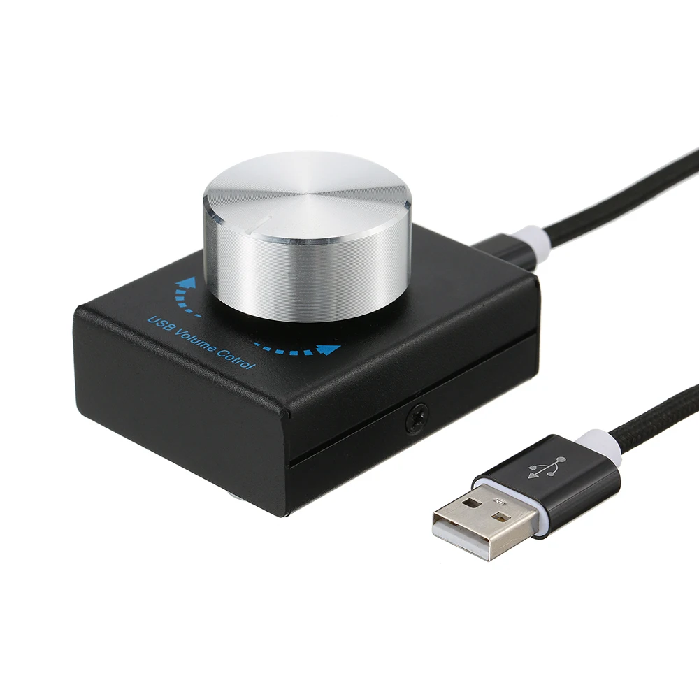 USB регулятор громкости компьютера динамик аудио с одной клавишей функция