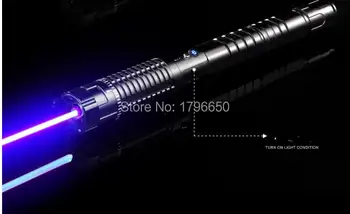 

High Power military 100000m 100w 450nm Blue laser pointer Flashlight Burning match/dry wood/candle/black/burn cigarettes+glasses