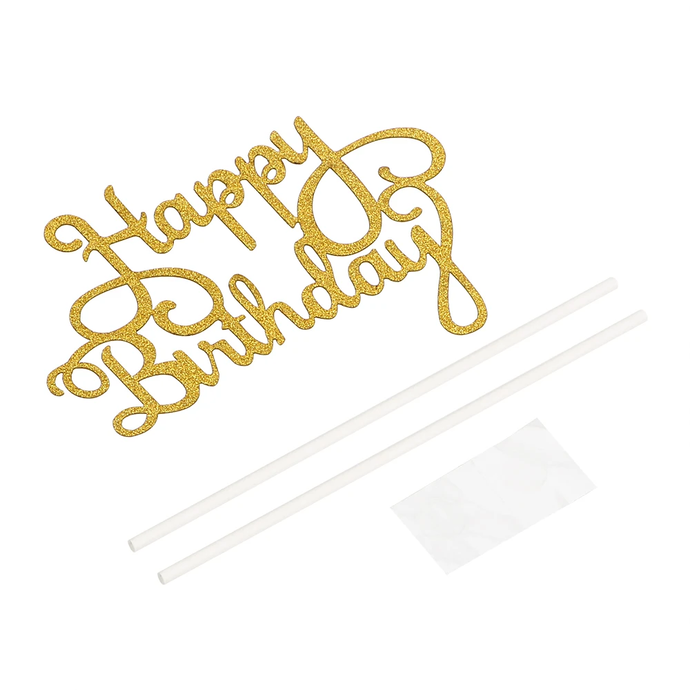 Double Stick Baking Decoration Happy Birthday Cake Flags Double Stick Baking Decoration Happy Birthday Cake Flags
