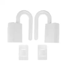 Белый цвет защитные замки 2 шт./компл. замки безопасности двери для младенцев Детские замки для более 9 мм двери трещины дети горячий