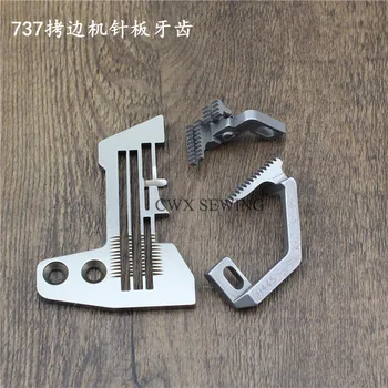 

3PCS 737 747The three line four line five line sewing machine needle plate cloth feeding teeth industrial bartacker needle teeth