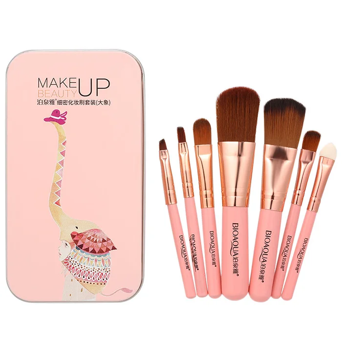 

BIOAQUA Foundation Makeup Brushes Set Pro Powder Eyeshadow Eyeliner Eye Brow Blend Concealer Shading Make Up Brush Kit With Box