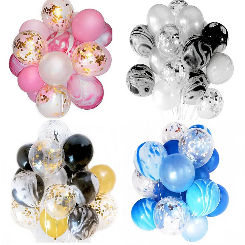 

20 Stks /set 12 Inch Mix Ballons Confetti Latex Ballon For Bruiloft Baby Shower Birthday Party Decoration Party Globos Kids Toys