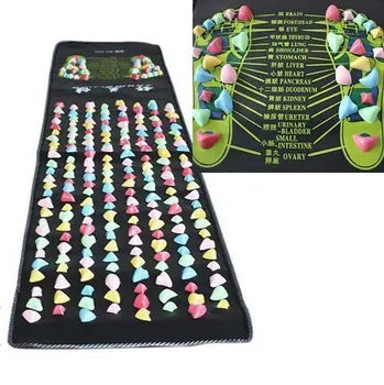 

170cm*35cm Reflexology Walk Stone Healthy Foot Massage Mat Pad Cushion Leg Massager Mat Foot Acupressure Spa Massager Relaxation