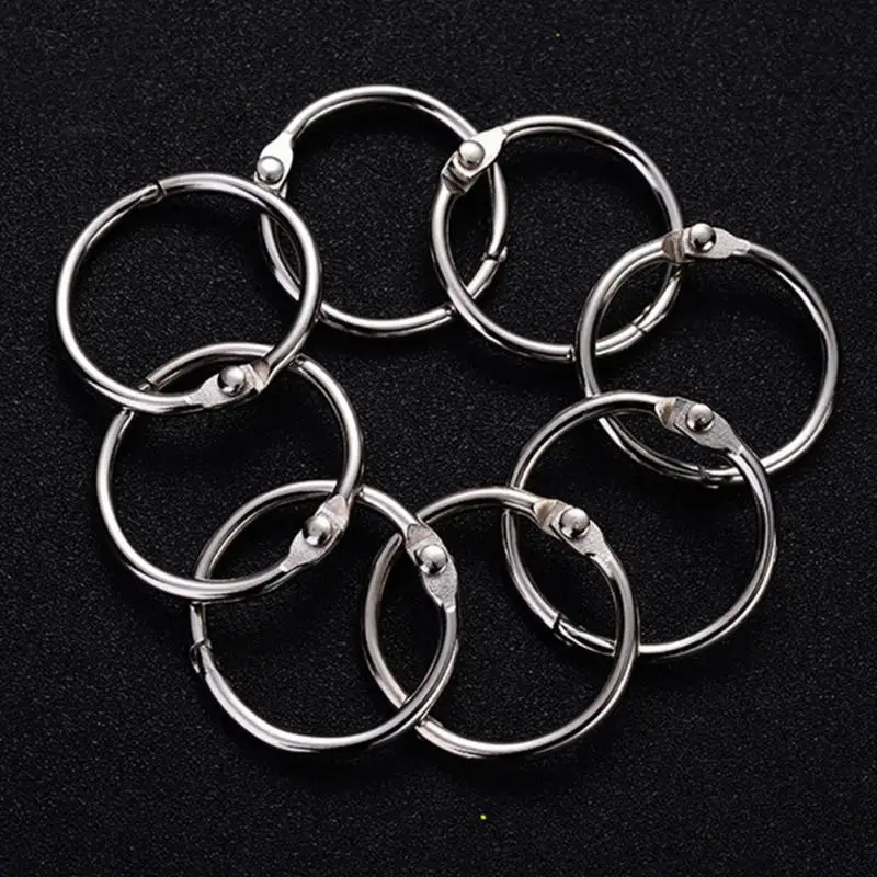

10pcs DIY Metal Book Binder Craft Photo Album Scrapbook Split Hinged Rings NEW HOT SALES