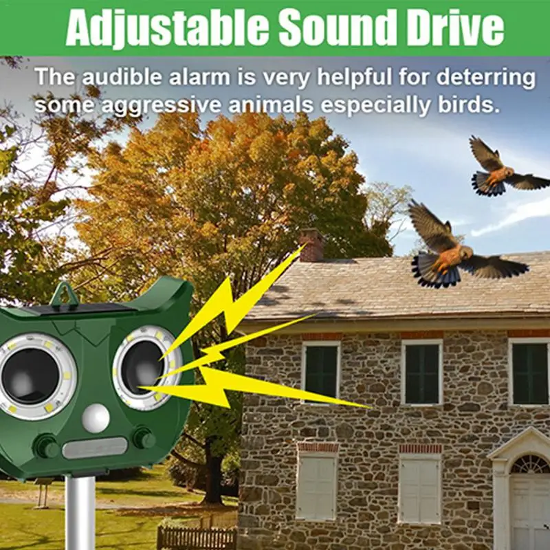 الإلكترونية طارد الحشرات بالموجات فوق الصوتية الرافض الطاقة الشمسية فوق الصوتية طارد قاتل الماموس الكهربائي حديقة فلاش الحيوان محرك طارد