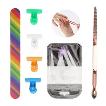 Маникюрный набор Комплект для наращивания ногтей Nail пилочка наращивания ногтей Fibre аксессуары для ногтей