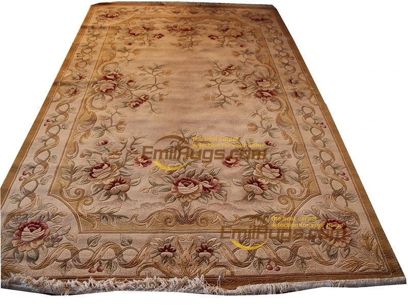 

wool french carpet About Hand-knotted Thick Plush Savonnerie Rug Carpet Made To Order 6.56' X 9.84' lx1506 129 gc85savyg28