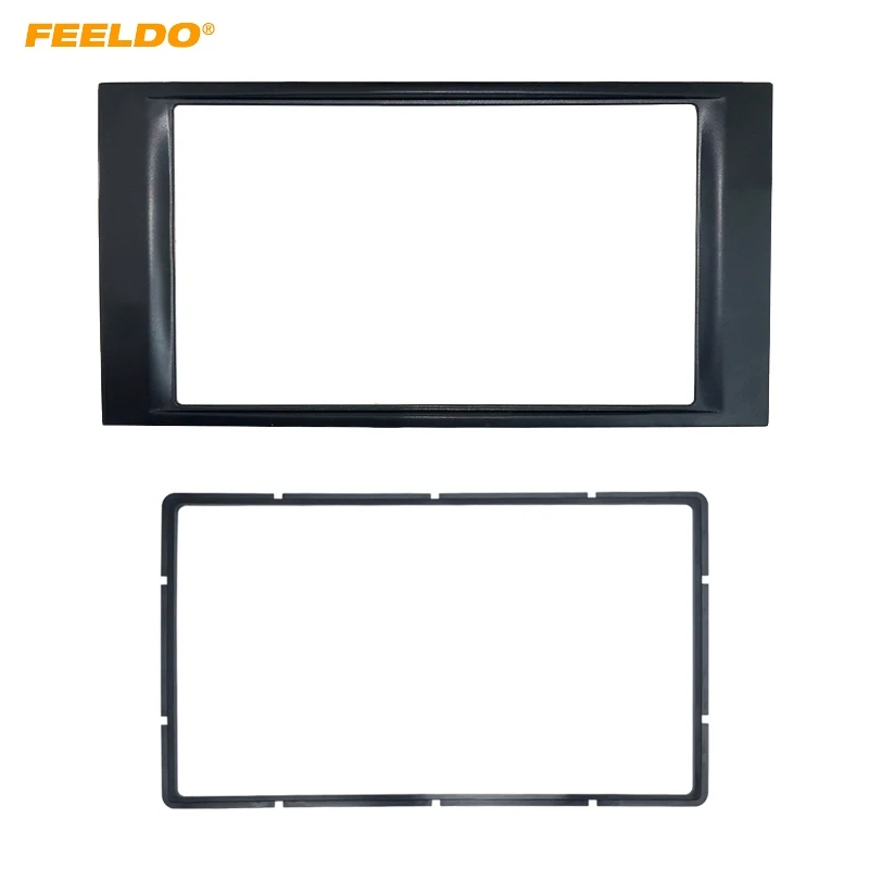 

FEELDO Автомобильная стереомагнитола Fascia рамка для Touareg 2009 2DIN приборная панель установочный комплект #1584