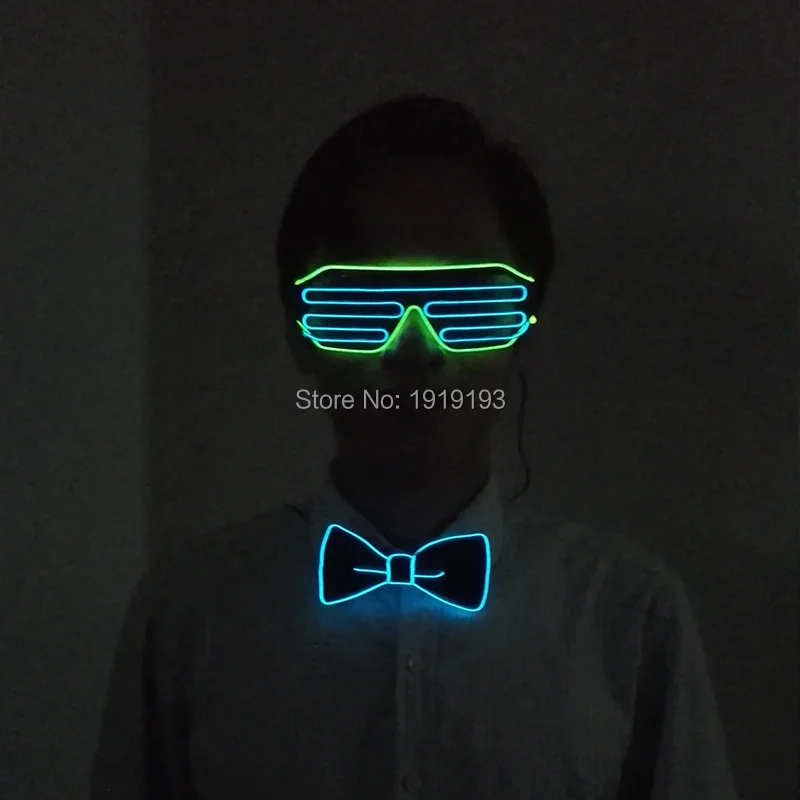 Комплект для вечеринки на Хэллоуин EL Glasses и BowTie светильник светодиодный