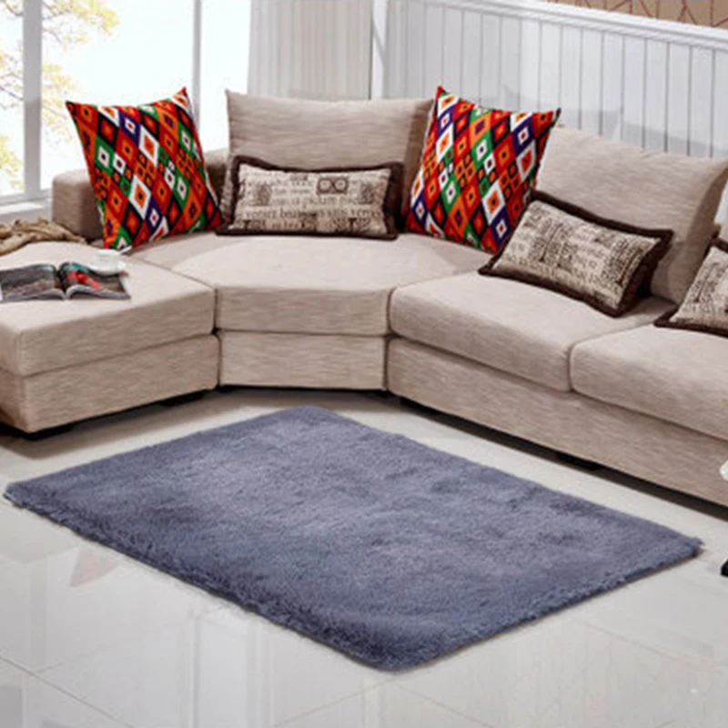 Fluffy Rugs Anti Skid Shaggy Area Rug Bedroom Bathroom