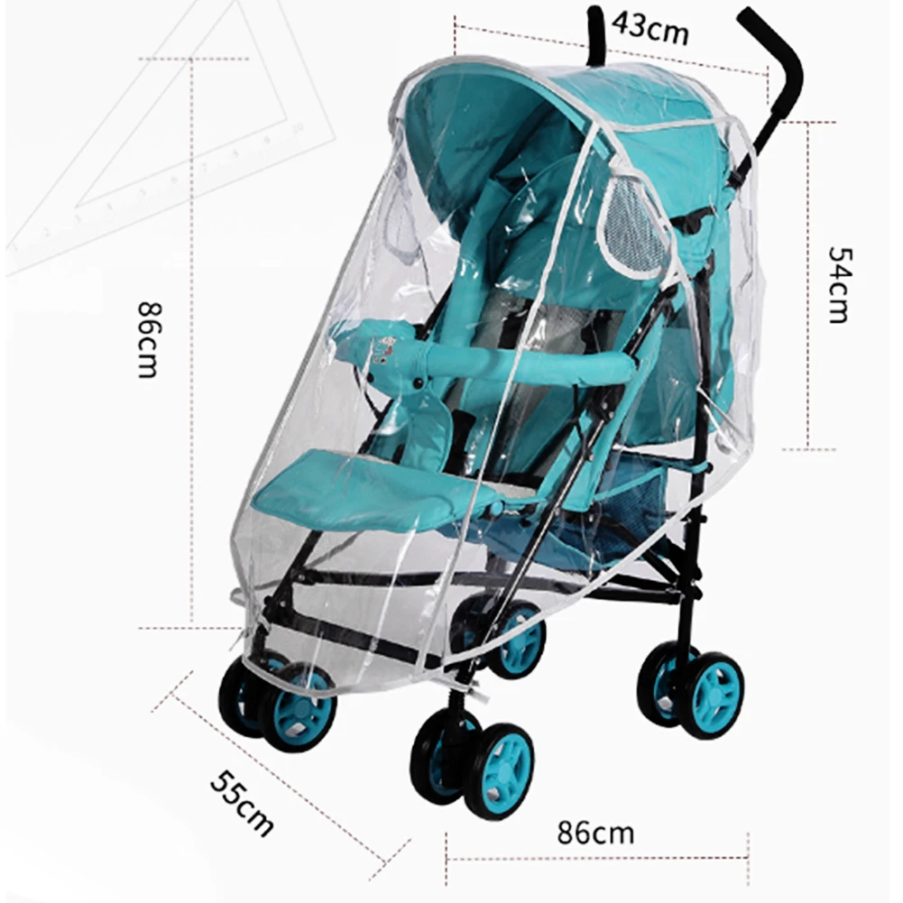 Детская коляска дождевик Младенческая коляска дождевик коляска для новорожденных дождевик прозрачный; эва креативная Парашютная тележка
