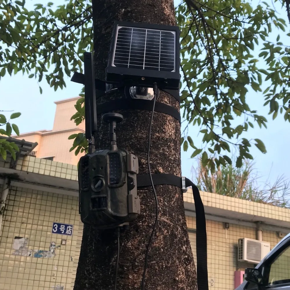 

Solar Panel For 4G Hunting Camera Photo Traps External Battery Solar Charger 3000mAh Aluminum Battery Polymer Solar Power Supply