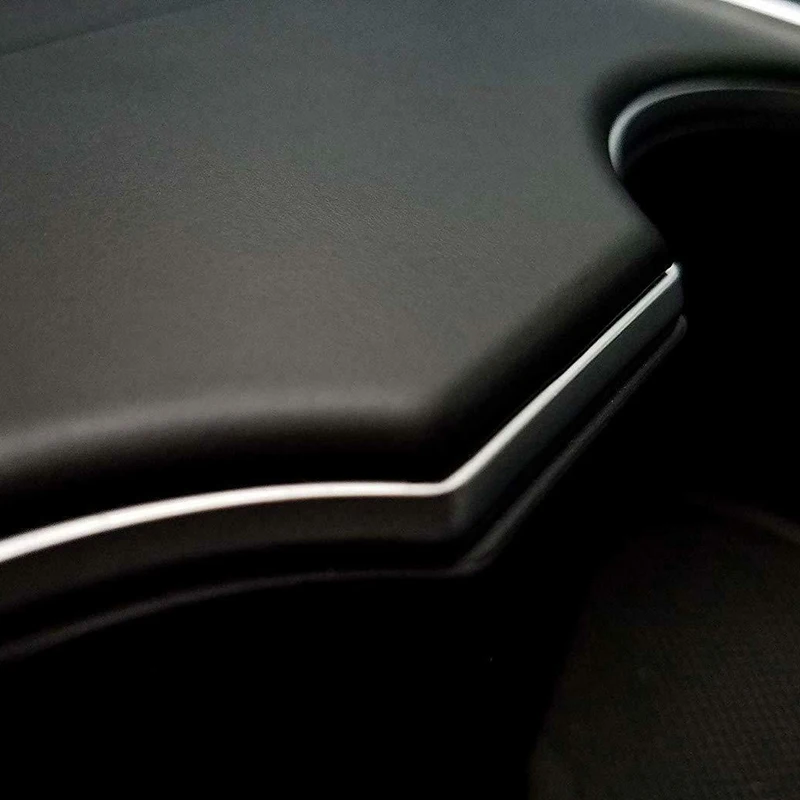  *For Tesla Model 3 Matte Black Car Center Console Dashboard Vinyl Wrap Stickers*