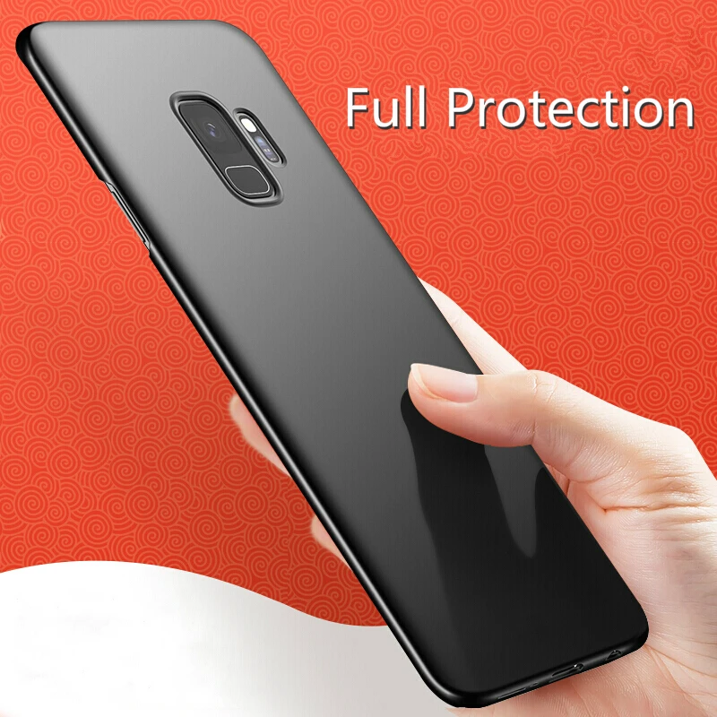 

Slim Matte Cases For Samsung A750 A6 A8 Plus 2018 J4 J6 J8 2018 Galaxy Note9 S9 S8 Plus Note8 Cover Hard PC Full Phone Bag Coque