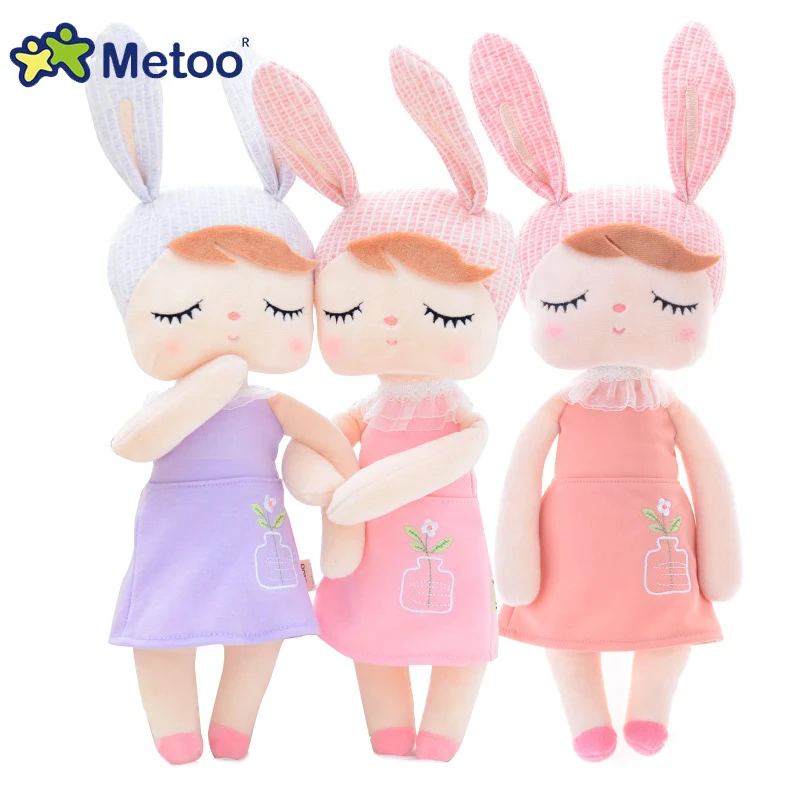 

Metoo Doll 35cm kawaii Animals Cartoon Angela Dolls Bunny Baby Plush Toys Sleeping doll kids toys Christmas birthday gifts