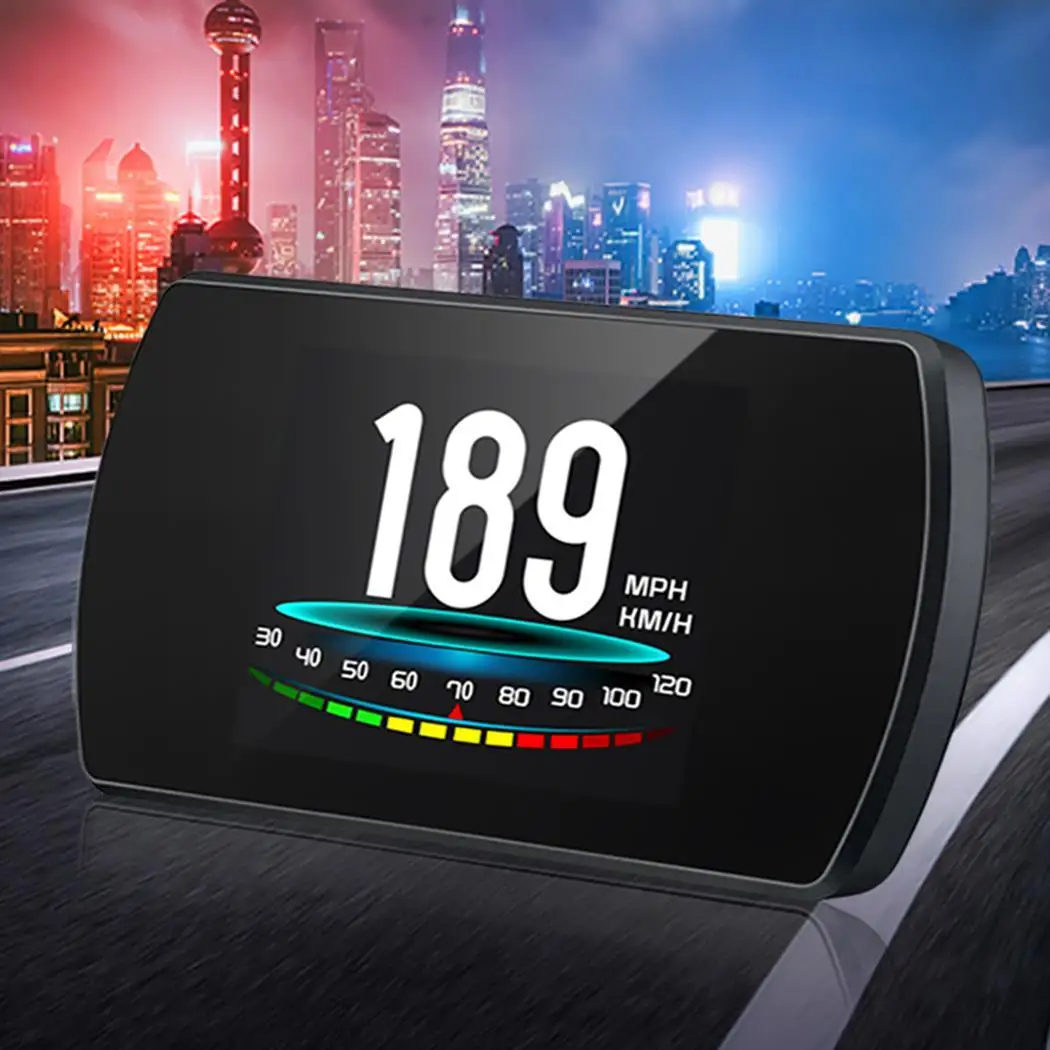 P12 4 3 дюймовый ЖК дисплей для автомобиля HUD OBD 2 многофункциональный бортовой